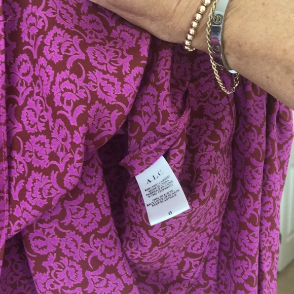 NWT ALC 100% Silk Blouse. Xs - Picture 4 of 6